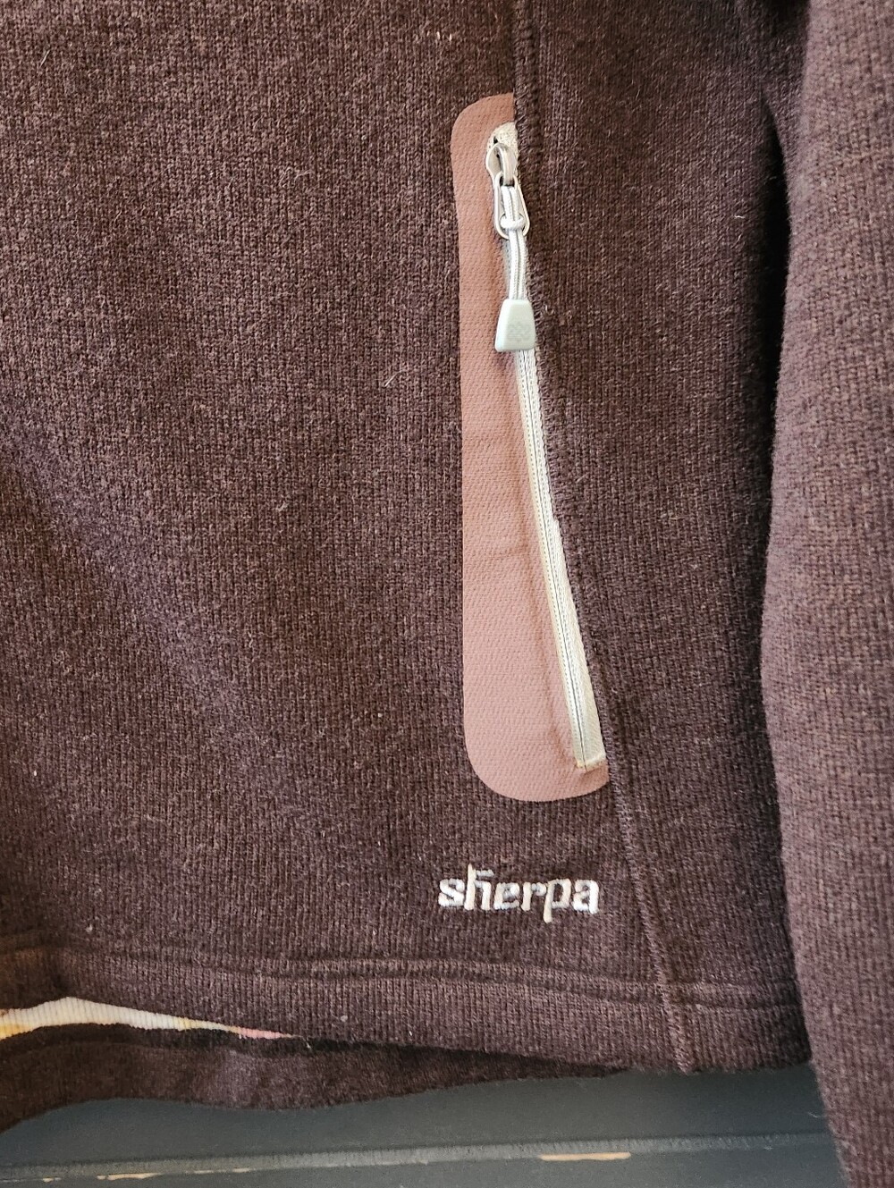 Sherpa Adventure Wool Blend Zip Front Jacket - Picture 5 of 9